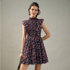 Anthropologie Katya Ruffled Mini Dress